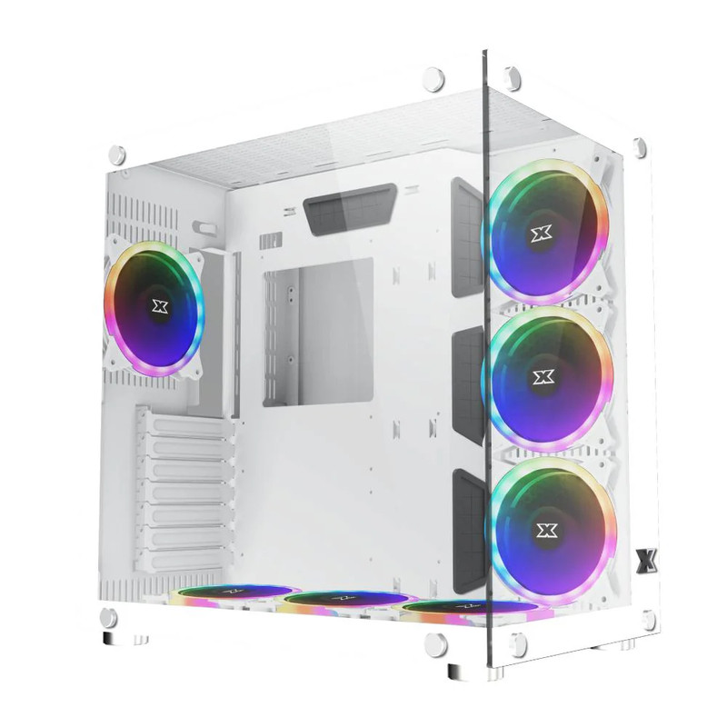 Xigmatek Aquarius Plus ARGB Mid Tower Case - White - صندوق